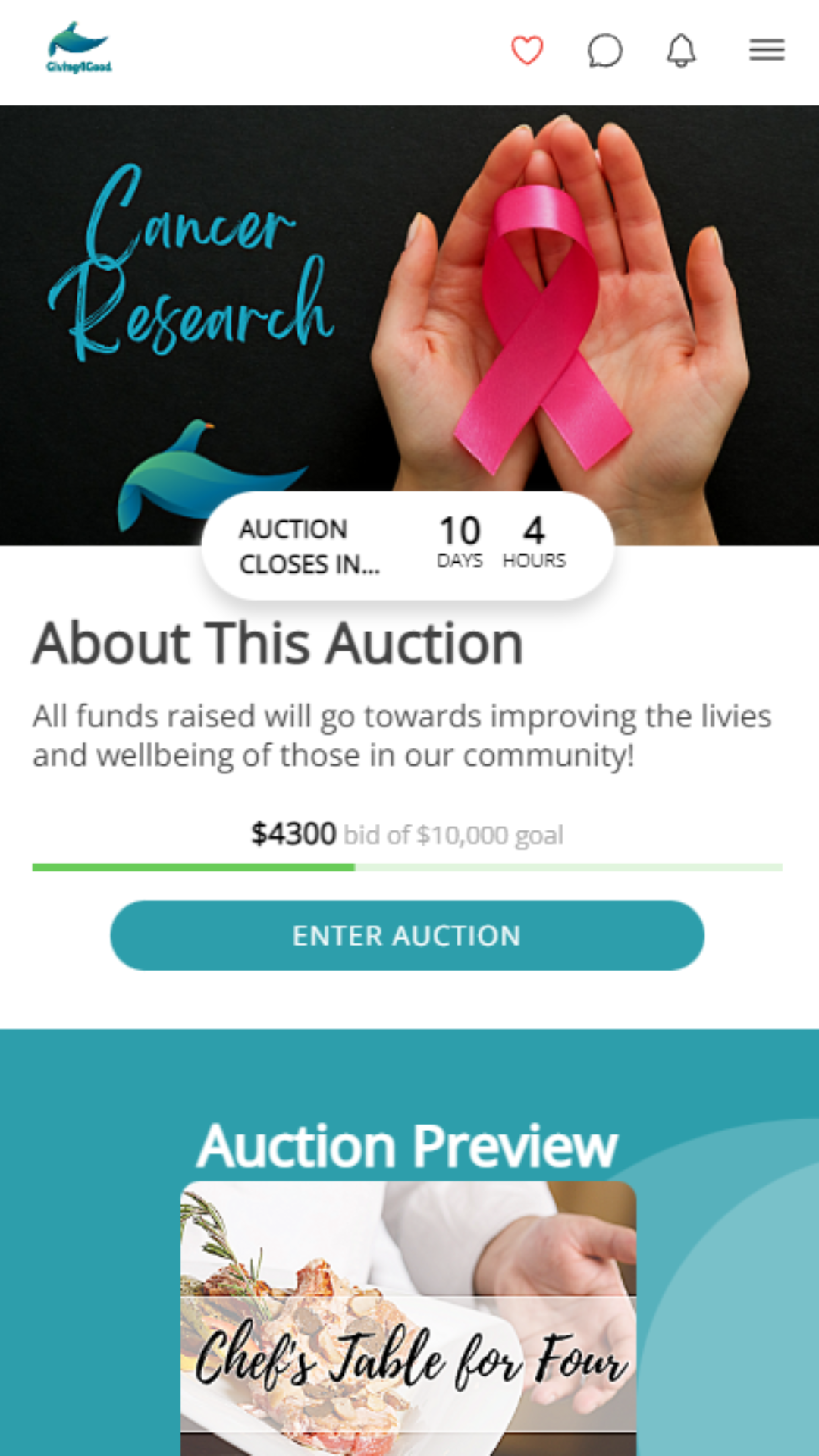 screenshot of Bid Beacon